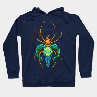 Bright Spider Skull Hoodie